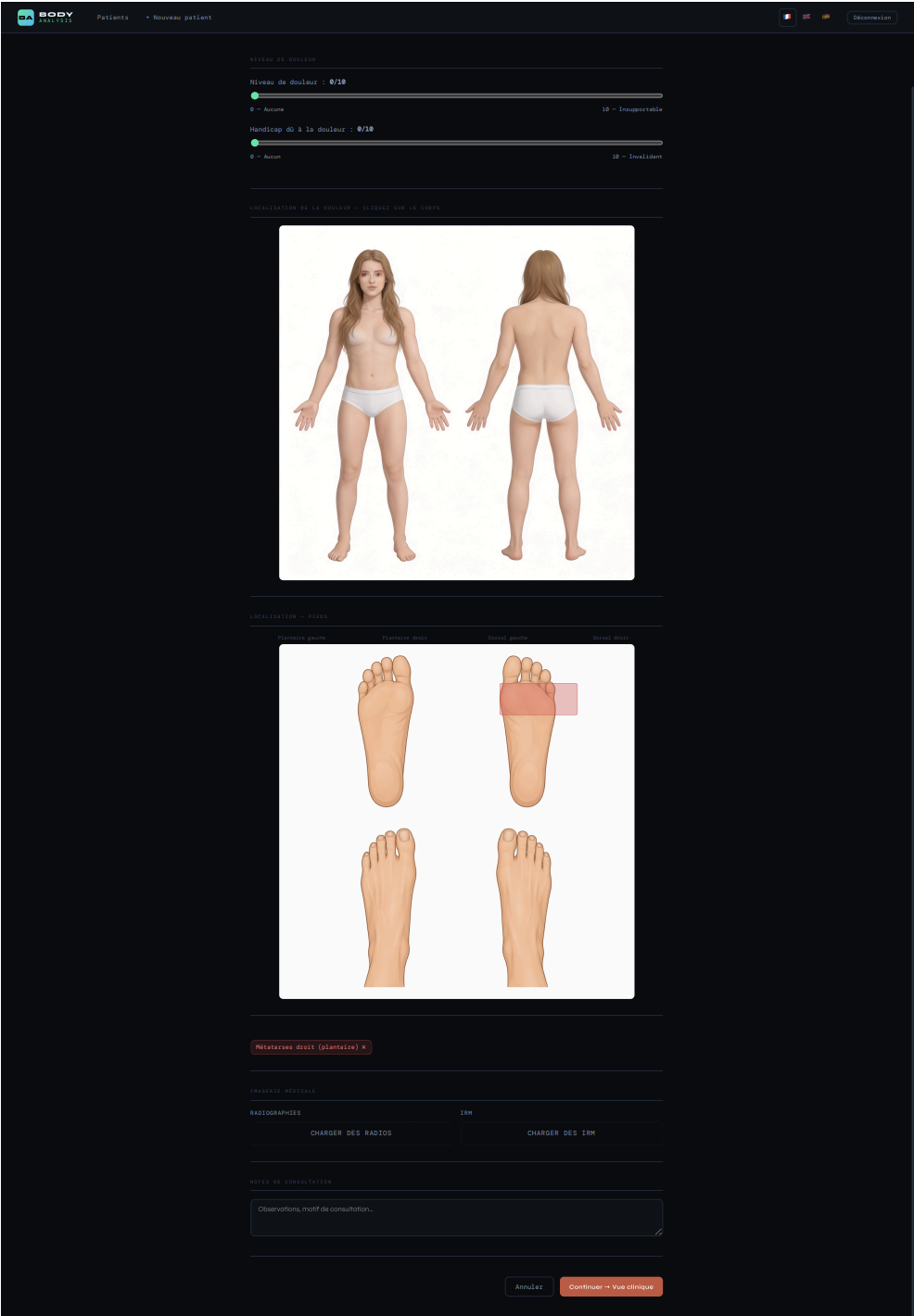 Carte douleurs