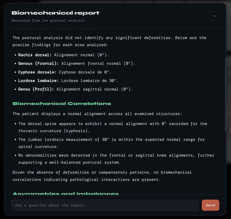 Analysis interface